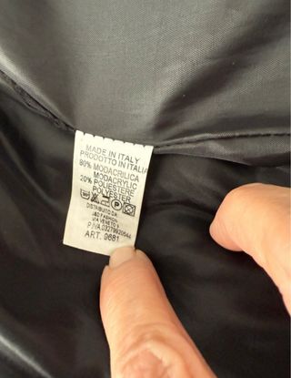 Chaqueta Piel Sintética Negra