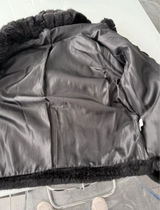 Chaqueta Piel Sintética Negra