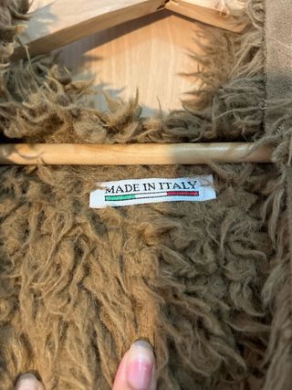 Abrigo de borreguito café