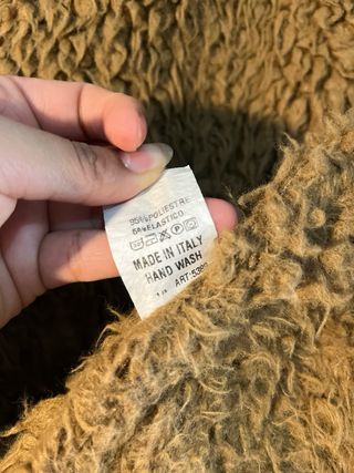 Abrigo de borreguito café