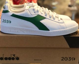 Zapatillas Diadora Game L Low Blancas/Verdes
