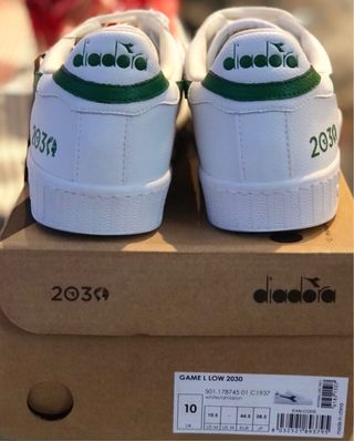 Zapatillas Diadora Game L Low Blancas/Verdes