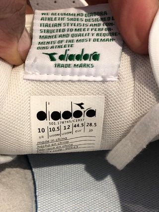 Zapatillas Diadora Game L Low Blancas/Verdes