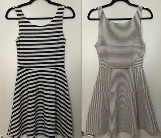 Lote 2 vestiti a righe H&M