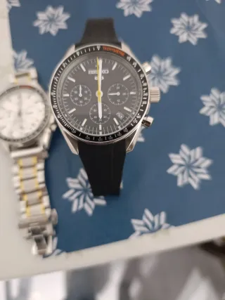 Seiko Mod Vk64 Cronógrafo Negro