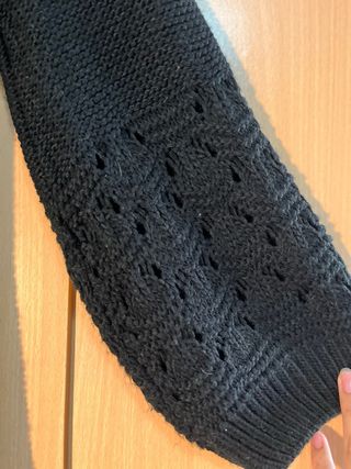 Vestido de punto negro