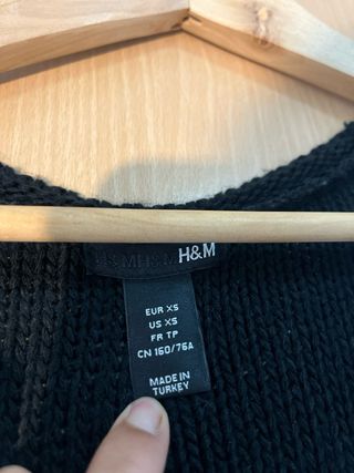 Vestido de punto negro