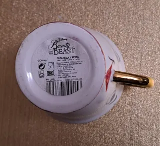 Taza de porcelana CHIP  Bella y Bestia de Disney