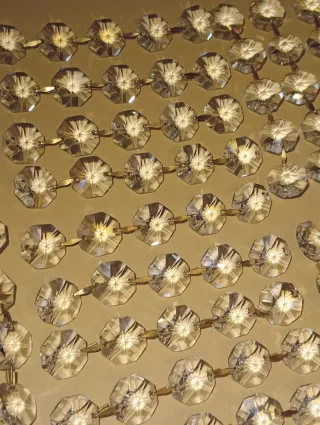 1000 OTTAGONI CRISTALLO Ricambi LAMPADARIO 14 mm