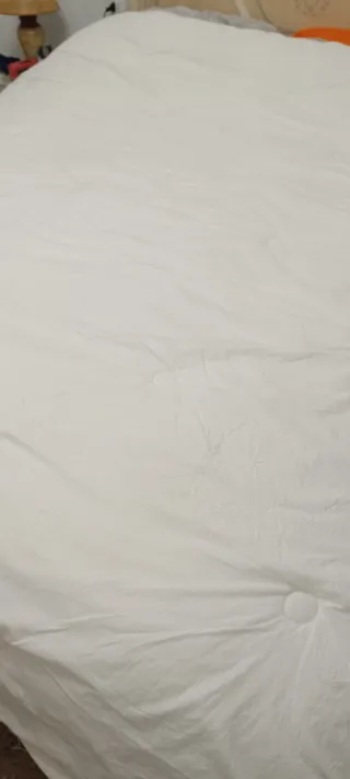 Edredón blanco matrimonio poliéster