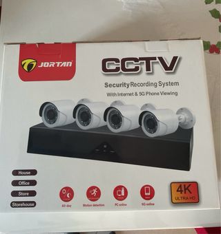 Kit 4 Videocamere Sorveglianza JORTAN 4K