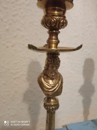 Lámpara de bronce retro