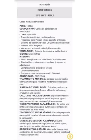 Casco Moto SHIRO Talla S-56 Negro