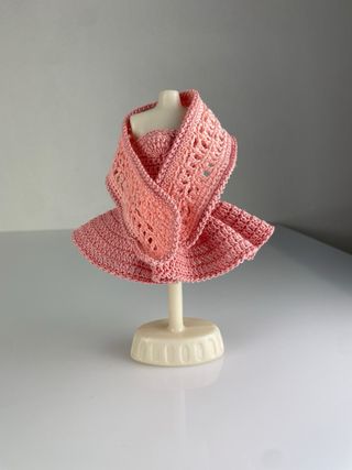 Vestito uncinetto bambola rosa