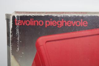 Tavolino Biesse pieghevole design  1960 Space Age