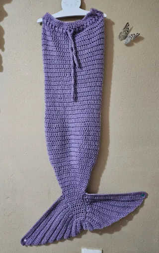 Disfraz Sirena Morado Crochet