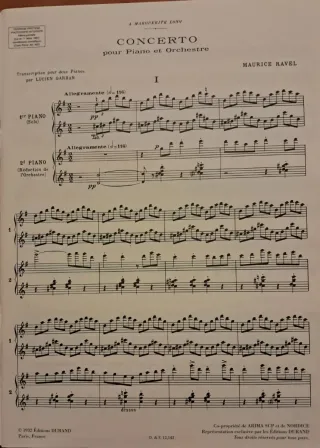 CONCERTO EN SOL PIANO