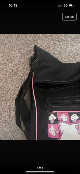 Zaino Hello Kitty nero e rosa