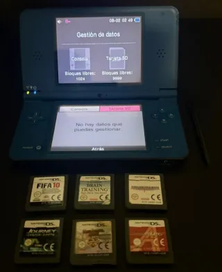 Nintendo DSI XL Azul + 7 Juegos