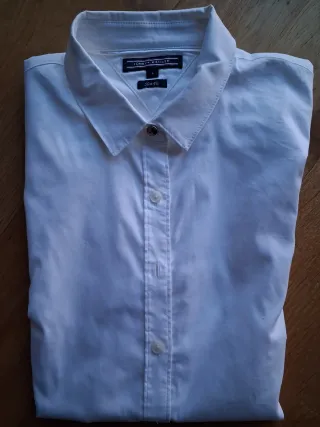 Camisa entallada blanca Tommy Hilfiger