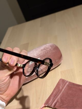 Occhiali da vista Miu Miu neri/marrone