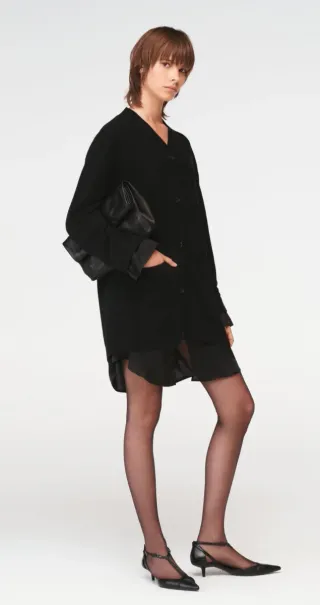 Vestido de punto 100% lana oversize