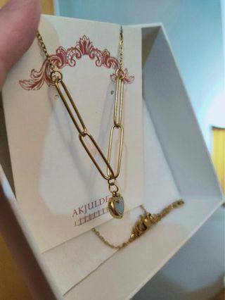 Collana con ciondolo a cuore oro