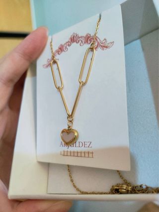 Collana con ciondolo a cuore oro