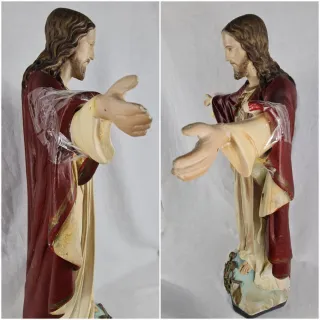 Sagrado Corazón de Jesús grande 67 cm en escayola