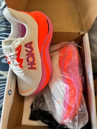 Hoka Zapatillas Running Mujer Blanco/Rosa/Naranja