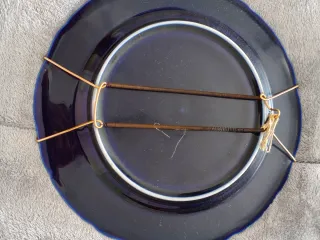 Plato Cerámica Azul Alcázar de Segovia