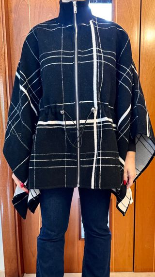 Poncho Desigual Lana Talla Única