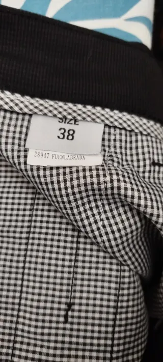 Pantalón Chino Negro Talla 38