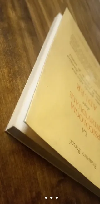 "LA PSICOLOGIA INDIVIDUALE dopo ADLER", F. Parenti