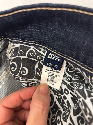 Vaqueros Miss Sixty T42, 30 americana. Nuevos