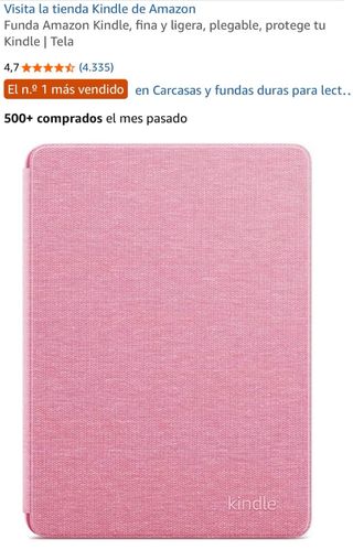 Custodia in tela per Kindle 11ª Gen Rosa