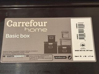 Caja Almacenaje Negra 78x56x17cm