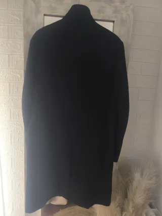 Abrigo paño ZARA negro talla XL