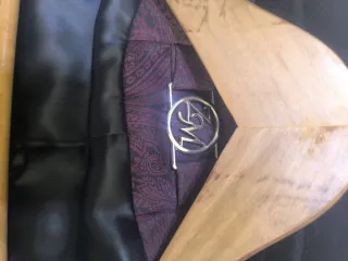 Abrigo paño ZARA negro talla XL