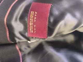 Abrigo paño ZARA negro talla XL