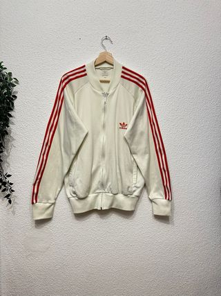 Chaqueta Adidas Talla L Roja y Blanca