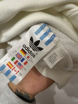 Chaqueta Adidas Talla L Roja y Blanca