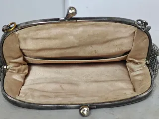 Borsa antica perline fatte a mano primi 900