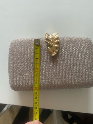Bolso de fiesta dorado y rosa