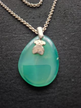 Collar Tous Plata y Aventurina Verde