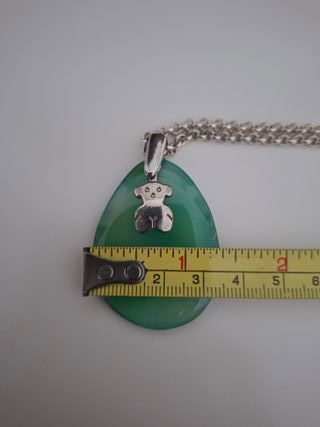 Collar Tous Plata y Aventurina Verde