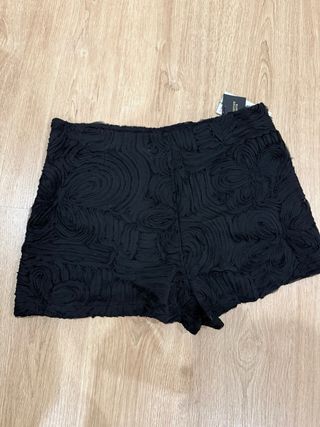 Falda pantalón fiesta Zara negra XL