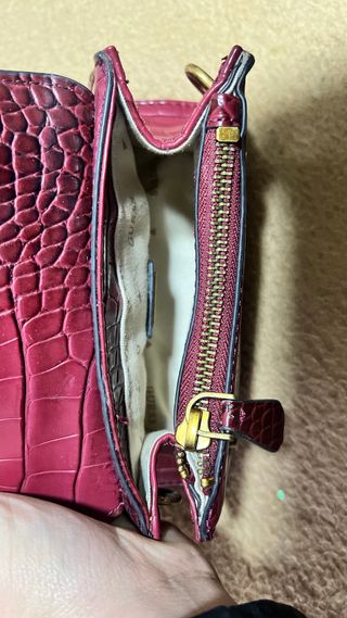 Bolso Guess Rojo Cocodrilo Nuevo