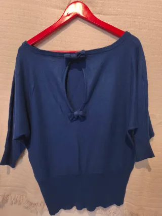 Jersey de punto azul