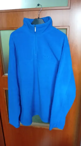 Polar azul con cremallera